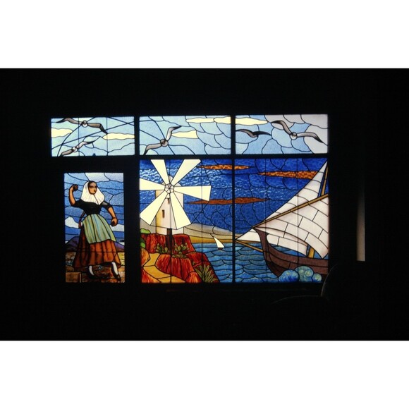 Other - 1970s 35mm Slide Mallorca, Spain -  Stained glass window panel #25 #1